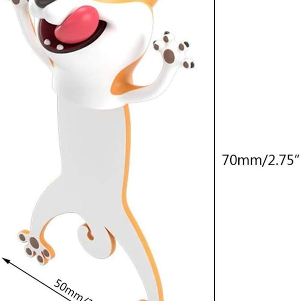 3D-stereokuvakirjanmerkit söpöillä eläinhahmoilla opiskelijoille KLB