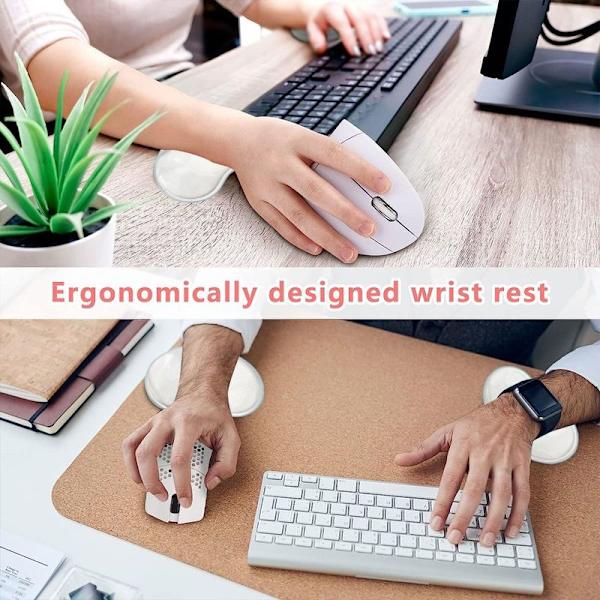 Ergonomisk silikon handledsstöd för mus - Transparent handledsstöd