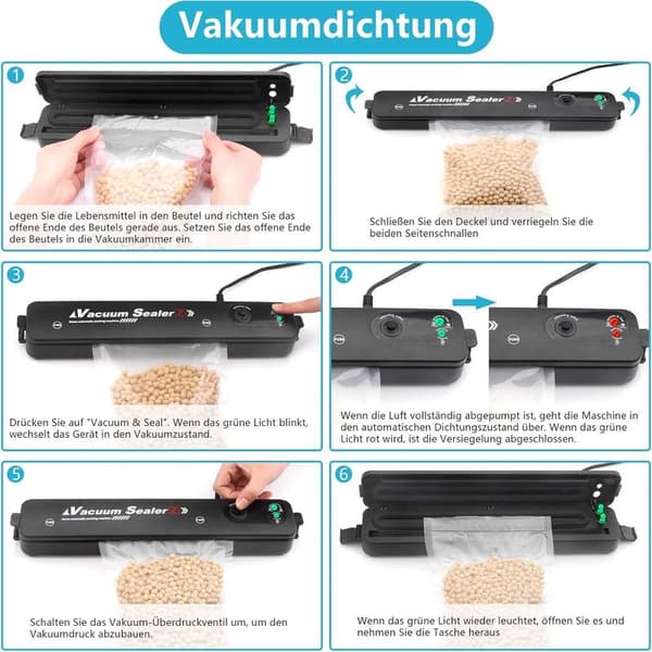 Vakuumforsegler, automatisk vakuumforsegler til tør og våd