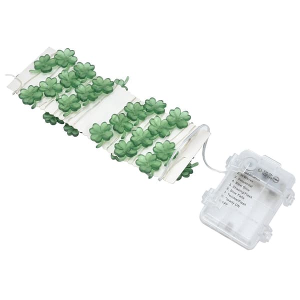 Heldige kløverformede 40 LED-lyskjeder, 3 meter dekorative lys KLB