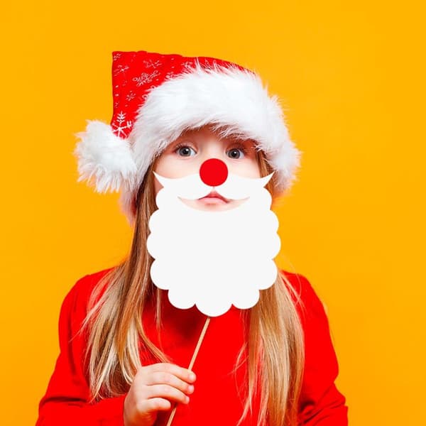 20-delt julefotobokssett med rekvisitter for voksne