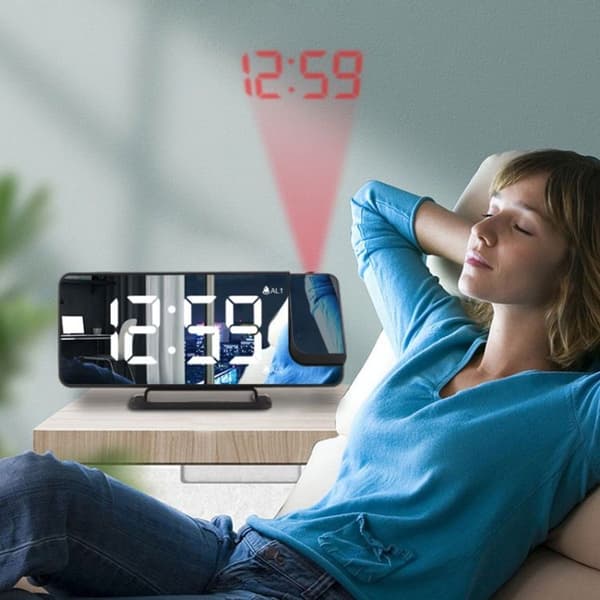 TS-9210 Digitalt speilprojeksjonsvekkerur med tidsvisning og projeksjon