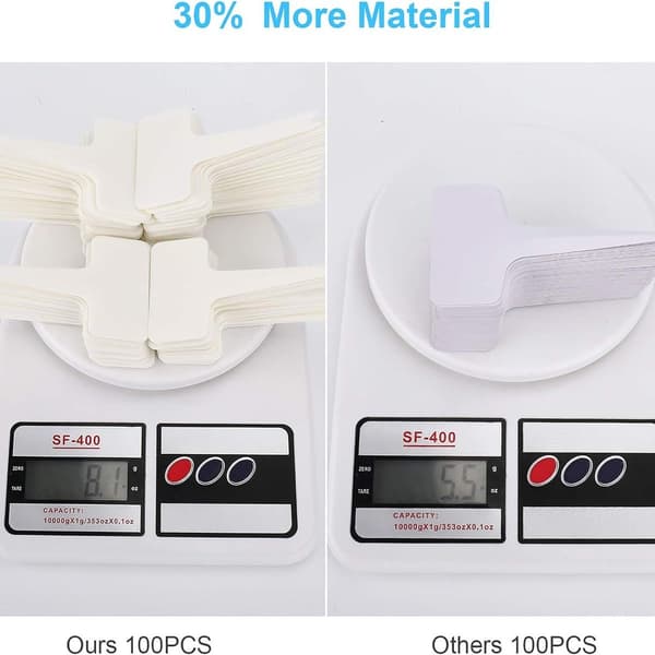 100 stk. plastikplantelabels,