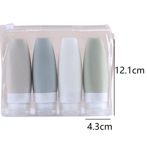 Silikone rejseflaske konisk kosmetisk opbevaringsflaske stil 4 KLB