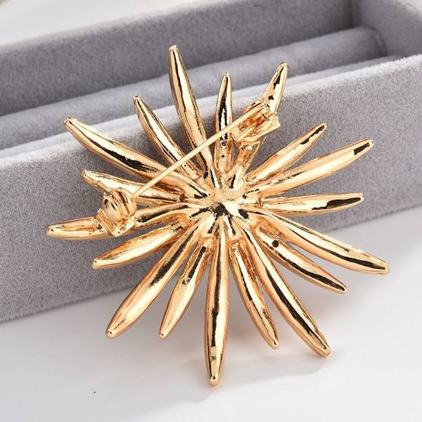 Broscher för kvinnor, accessoarer till tröjor, knappar med strass, elegant stil