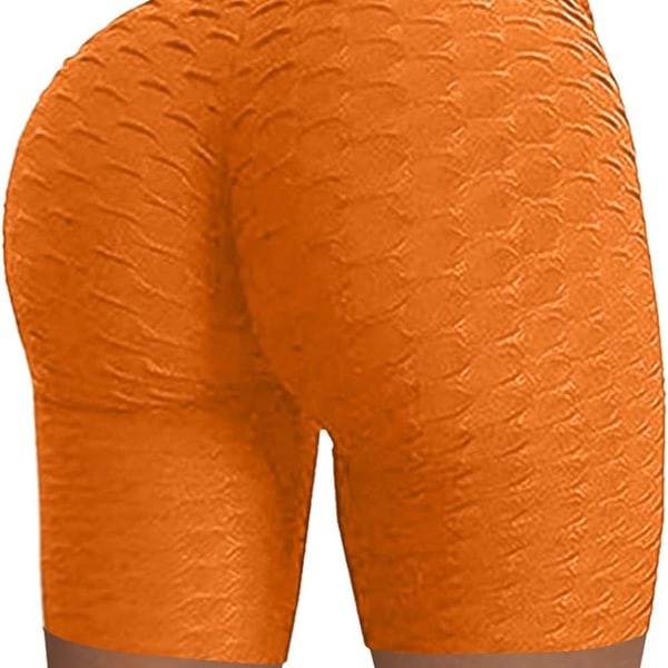 Berømte leggings, dame butt lifting yoga bukser høje 08 orange KLB