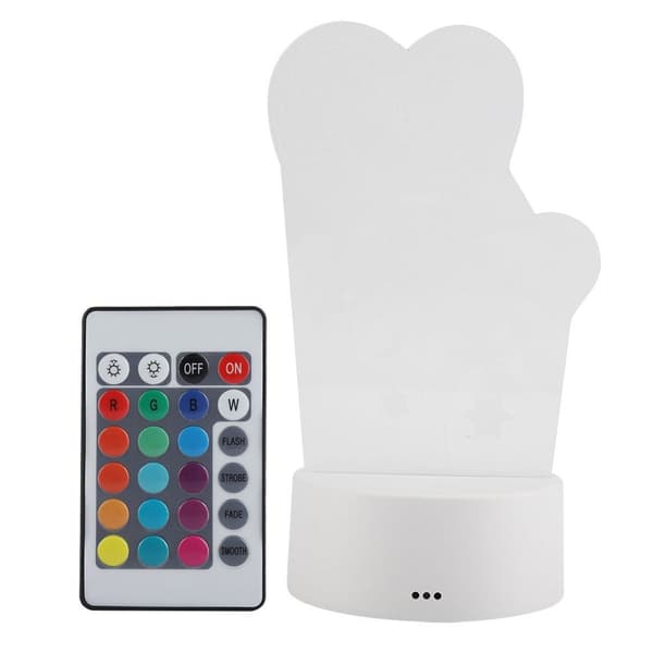 4.5V USB 3D Visuel Natlampe 7 Farver Touch Skrivebord KLB