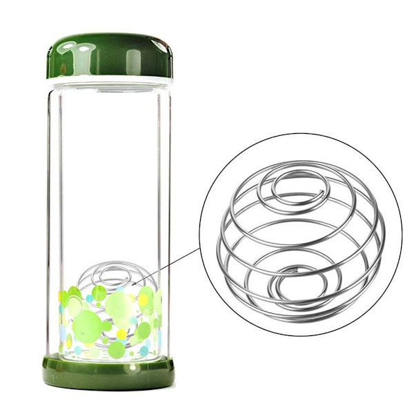 Rabbito 10stk Milkshake Protein Mixer Wire Blender Røreball for KLB