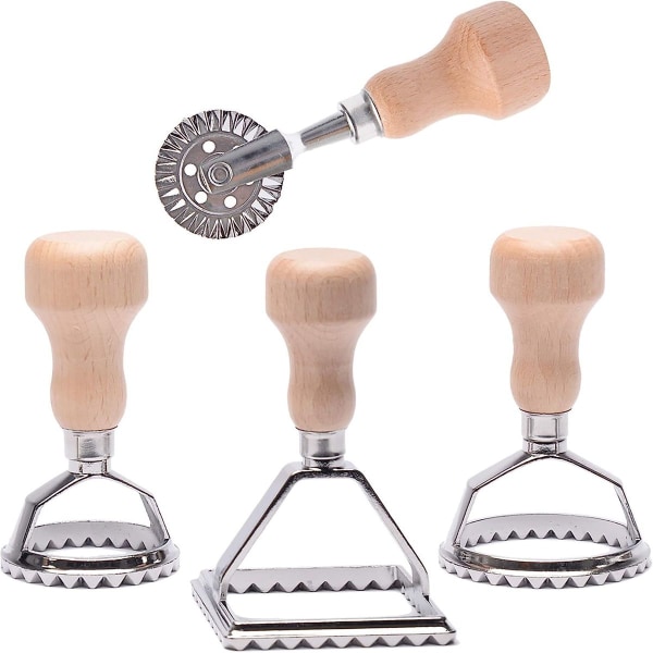 Dumpling maskine (3 dele), traditionel Lavioli stempelkageskærer