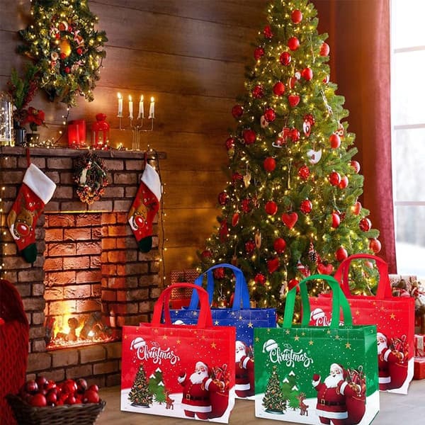 Stora julklappspåsar, julklappspåsar för presenter, Mix Style2