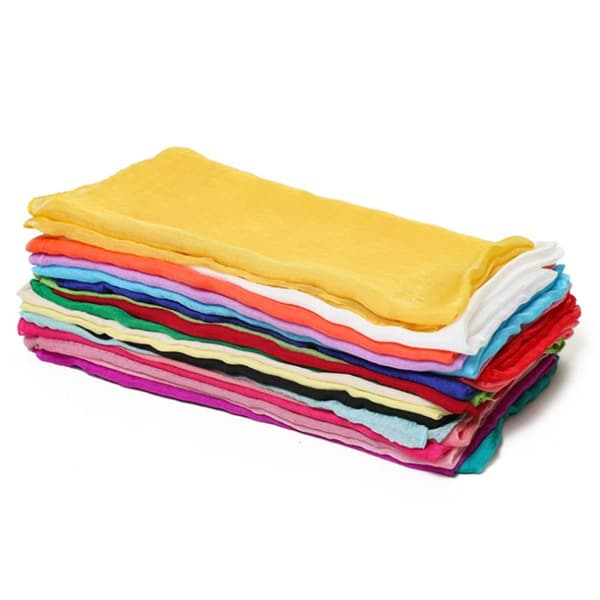 Kvinde loop rundt tørklæde chiffon halstørklæde tilbehør tørklæde rød KLB