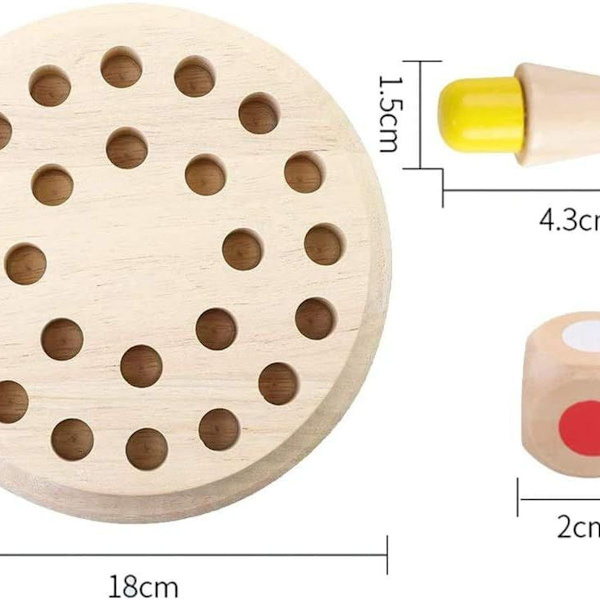 Gxhong Memory Match Stick Chess, Träspel, Träminnesspel, Memory KLB