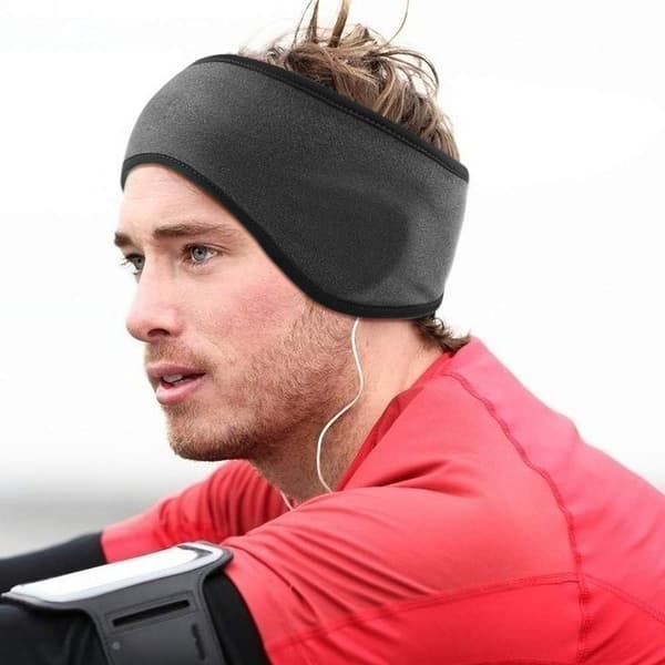 Hodebånd Vinter Hodebånd Hodebånd Sport Turban Svart + Grå KLB