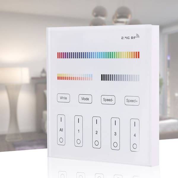 Milight 2.4G trådløs 4-zoners RGB + CCT Smart Panel LED KLB