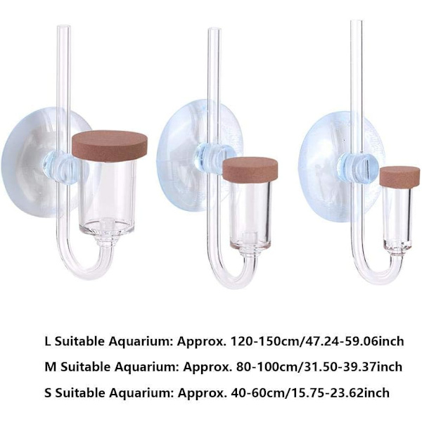 1 stycke Akvarium CO2 akryl CO2 mini förfinare coolno slim