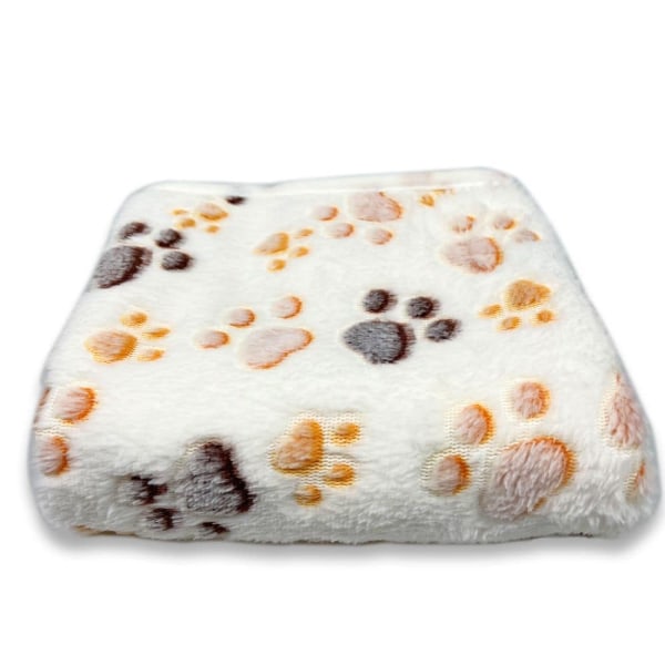 1 Pack 3 filtar Supermjuka fluffiga premium fleece husdjursfilt förtjockad flanell filt för hundvalp katt hjärta ben tass, L 104*76cm