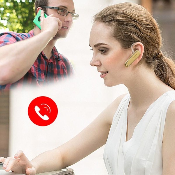 Bluetooth Headset Trådløs Håndfri Telefon 5.0 Bluetooth Headset med