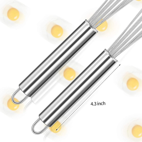 2 st rostfria metallvispar Visp Köksvispset
