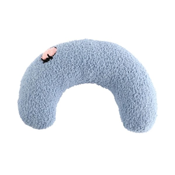 Lille pude til katte, ultra blød og fluffy beroligende legetøj til kæledyr, halv donut cuddler til led lindring, forbedre søvn, maskinvaskbar.