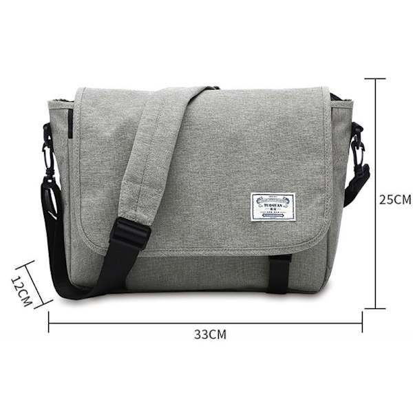 Axelväska Herr Dam Stor Laptop Messenger Bag Messenger Bag