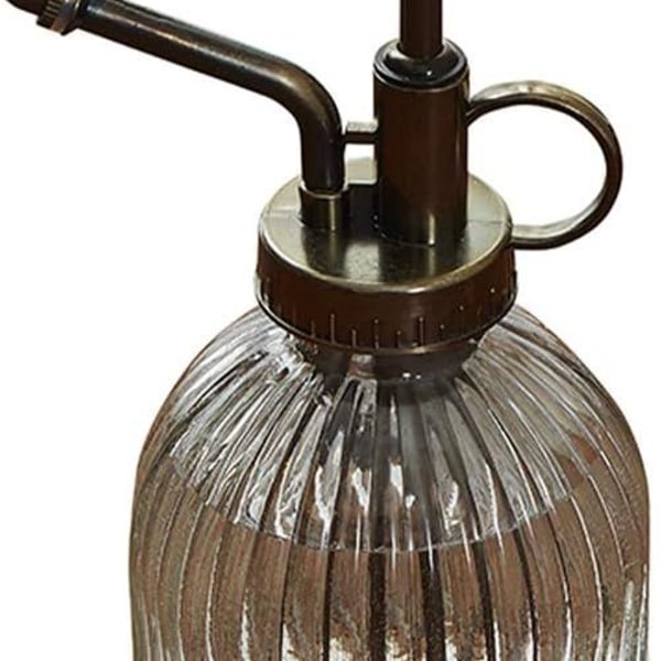 Vintage lasinen spraypullo, koristeellinen ja toimiva KLB