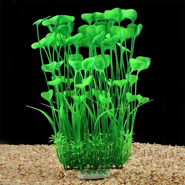 Suuret keinotekoiset akvaariokasvit koristelu muovi C-vihreä KLB