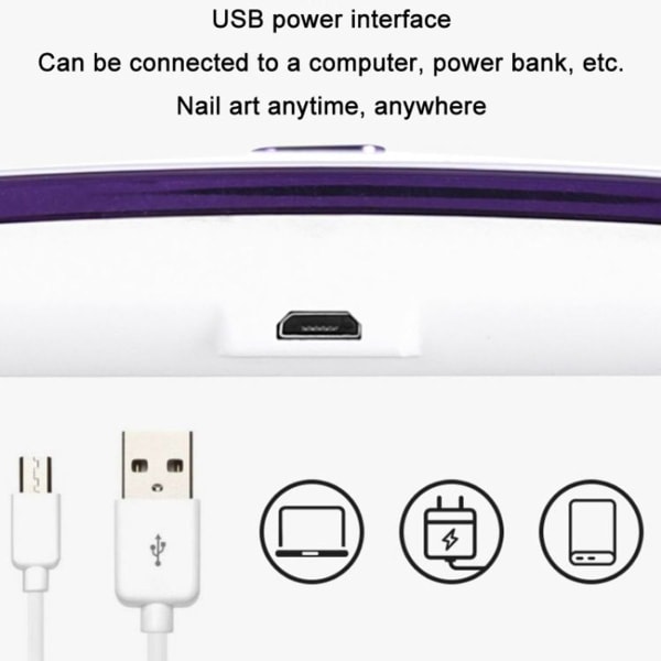 USB-drevet UV-fototerapi Nail Art håndholdt enhed (Mini-10)