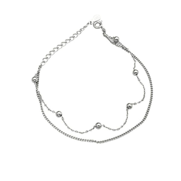 Dubbelskiktat armband, elegant och enkelt för kvinnor