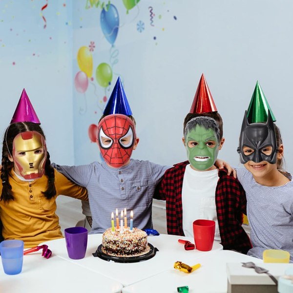 Supersankarijuhlanaamiot Lasten naamiot pukeutumisnaamiot Cosplay-tähti Batman Hulk Halloween-naamiot lapsille Juhlanaamiot Syntymäpäivät Xmas Cosplay -juhlanaamio