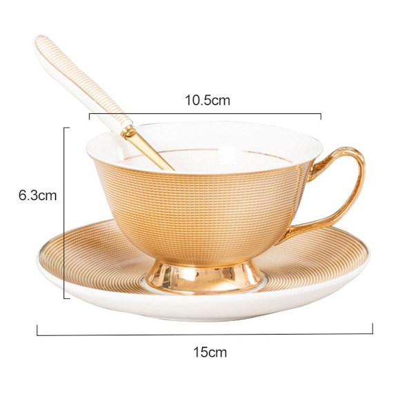 Kaffeset i högkvalitativt benporslin, 3 delar