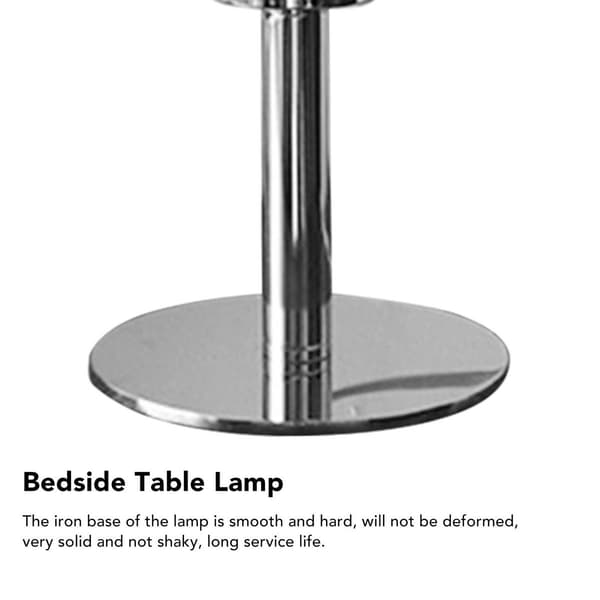 Jern base seng lampe, enkel moderne form til hjemmet KLB