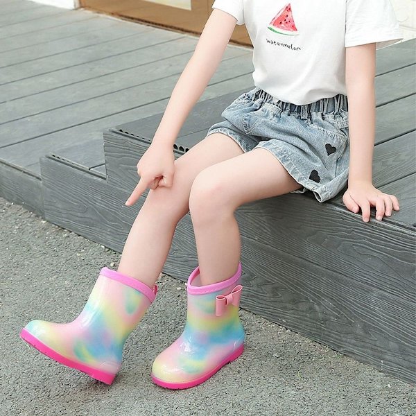 Toddler Rain Boots Unisex Flickor Pojkar Inner Längd 18cm KLB