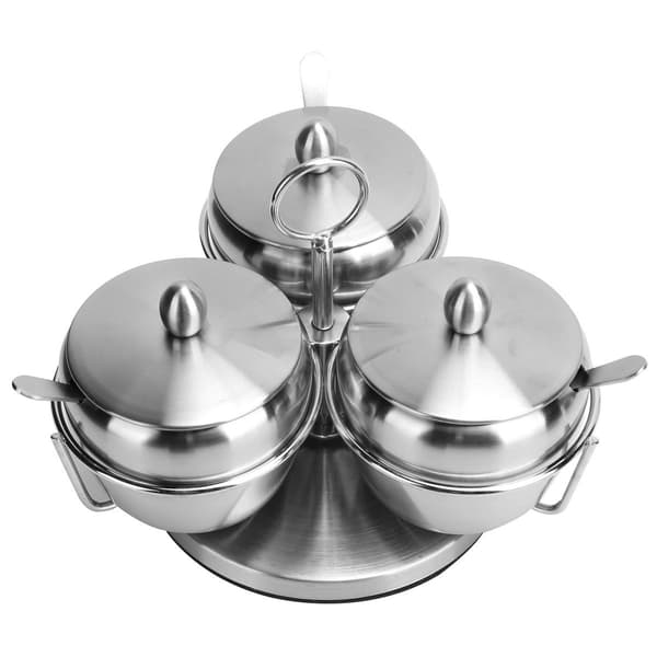 Rustfrit krydderiglas, krydderi, salt og sukkerbeholder KLB