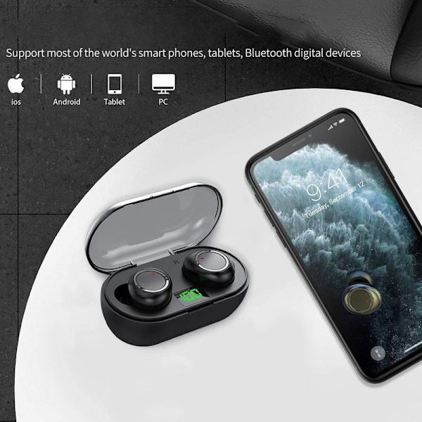 Langattomat Bluetooth-kuulokkeet, Bluetooth 5.3 In-Ear Black
