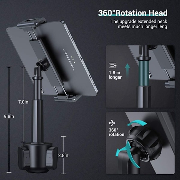 Kopholder til bil, Tablet-holder - Universalholder