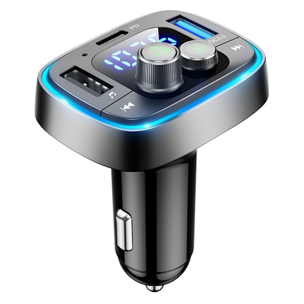 FM-sändare Bluetooth-bilsadapter - PD3.0 & QC3.0 36W / 6A Bluetooth 5.0