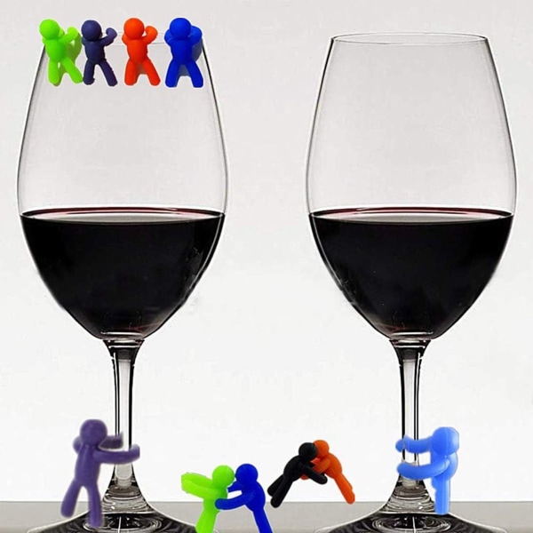 Vinglasmärke 12-glasmärke Vinglasmärke Kreativt märkesglas Vinglasmärke Färgglatt KLB