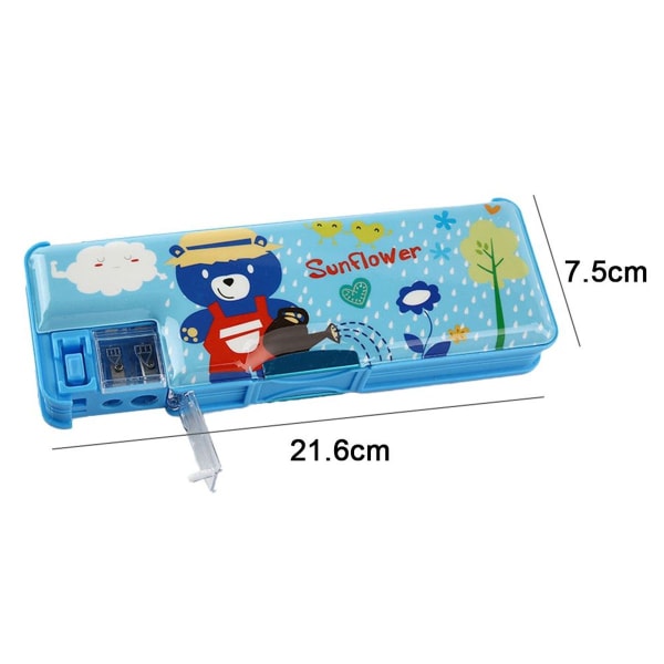 Pencil box for girls. Fan Unique Stationery Set Blue Bear KLB