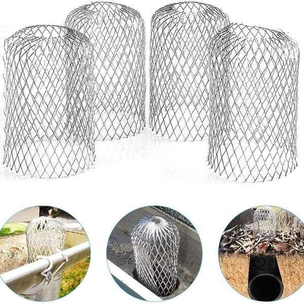 Pakke med 4 aluminiumsrenner, 7,6 cm diameter