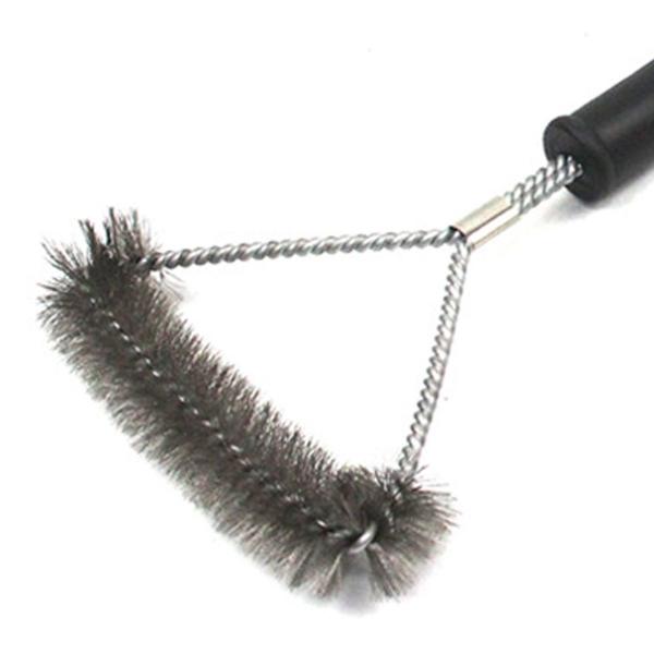 Grillborste tresidig grillborste, 37,5 cm, svart/silver