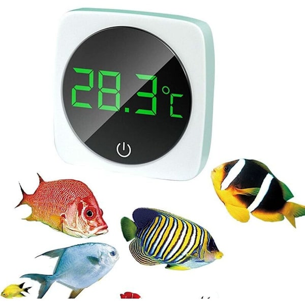 Digitalt akvarie termometer | LED akvarie temperatur display med berøringsskjerm - nøyaktig