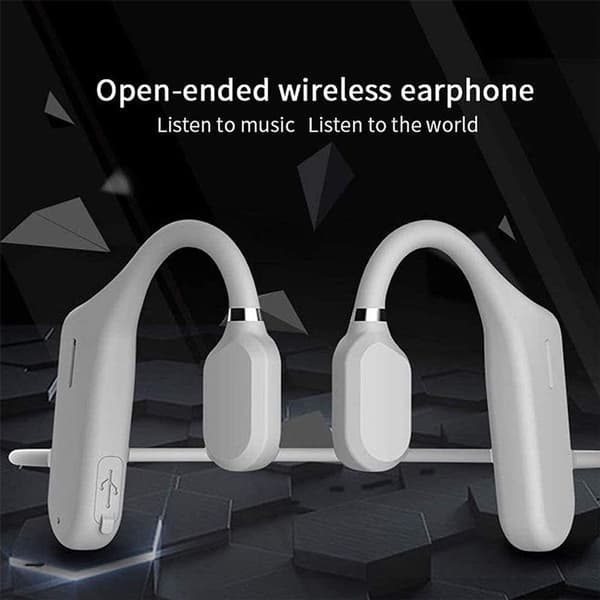 Titanium beinledning hodetelefoner, trådløs Bluetooth grå