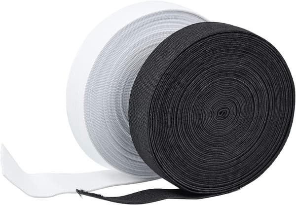 Gummibånd, 20 mm bred, 5 m, vevd elastisk gummibånd for symaskin