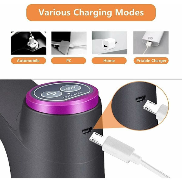 Vattenflaskepumpautomat, Automatisk Vattenflaskedispenser, USB Bärbar Vattenflaskepumpautomat, för Universal 5 Gallon Flaska KLB
