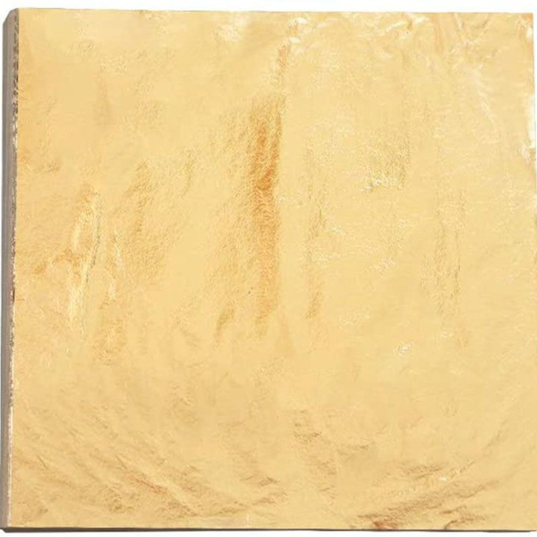100 ark guld imitation guld blad för hantverk, metall konstprojekt, möbler KLB