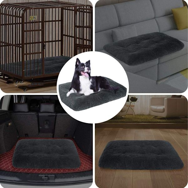 Plys hund seng, medium hund sofa, vaskbar super blød hundekurv, KLB