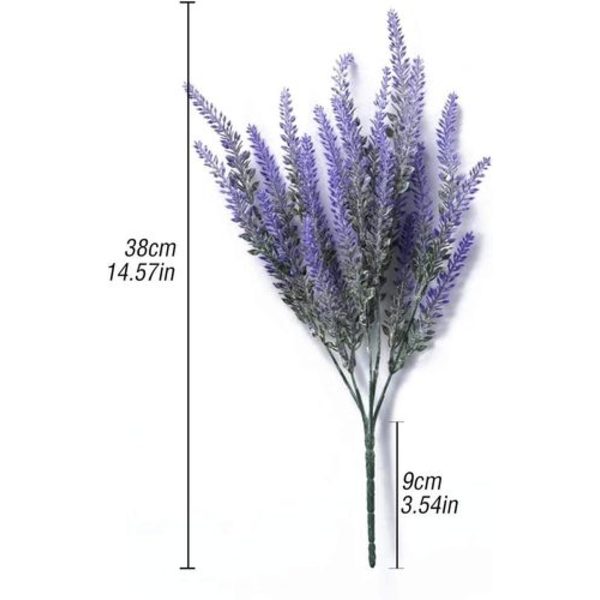 Flockad Lavendel 4 Buketter Bröllop Fest Patio Hem