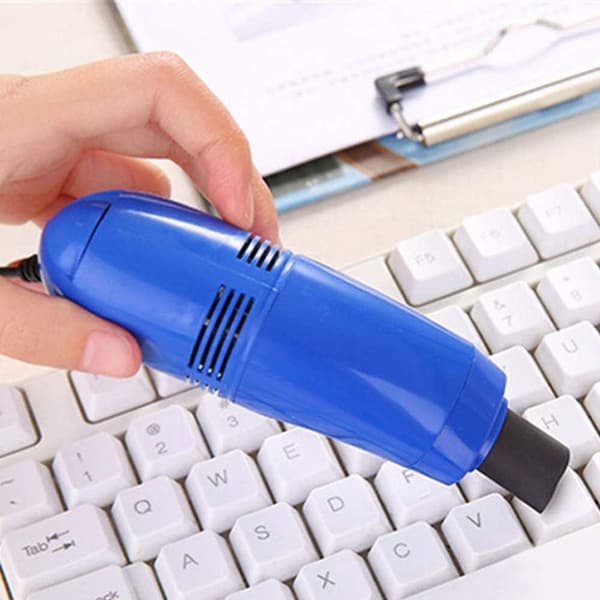Mini USB støvsuger til tastatur og computer. Genopladelig KLB