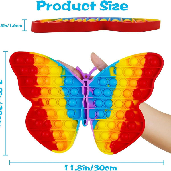 Iso kokoinen Push Popper It Cute Fidget Pop Pops Sensory, KLB