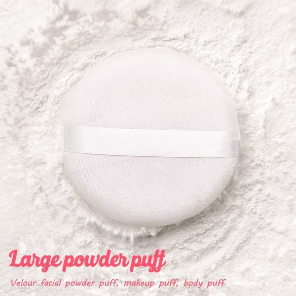 Powder Puffs Face Makeup Sponge - Bløde Powder Puffs, pakke med 3
